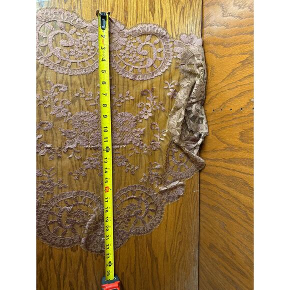 Mantilla Veil Chailna Lace Brown - Picture 3 of 4